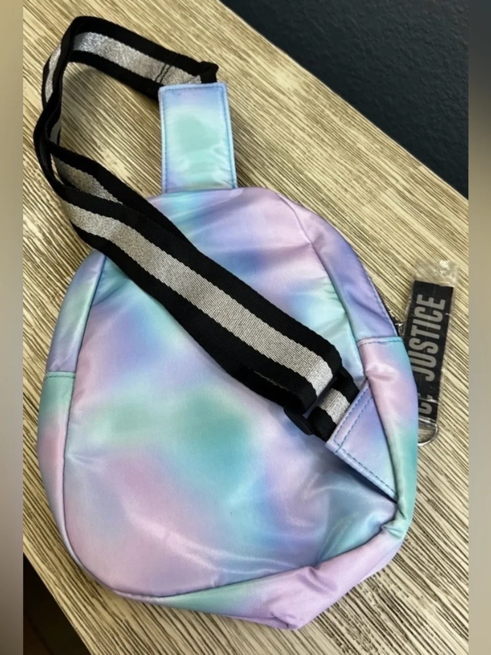 Justice Pastel Tie Dye Mini Sling Backpack